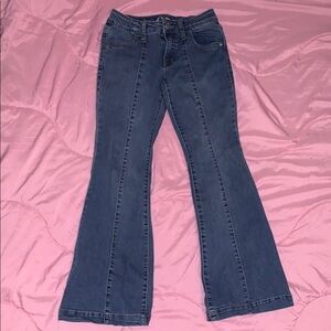 Girls Blue Flared Jeans